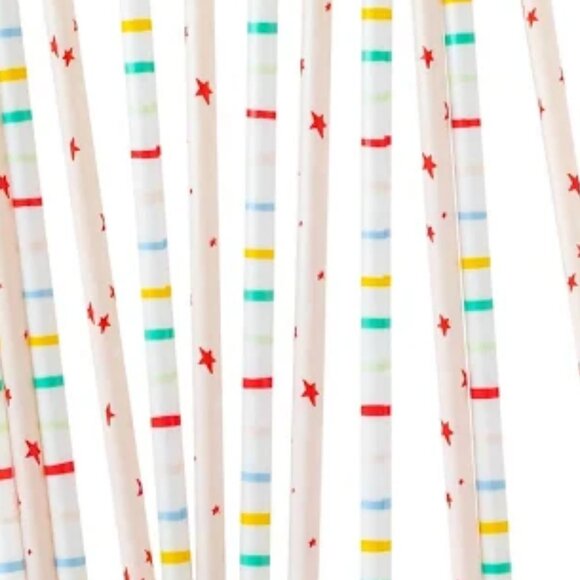 NWT - My Mind’s Eye Reusable Plastic Straws: Oui Party - Picture 2 of 2